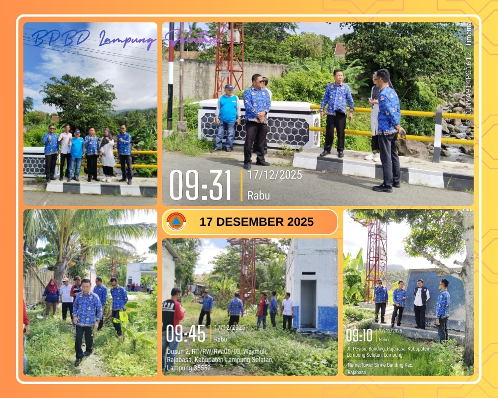 BPBD Lampung Selatan Gelar Uji Coba dan Verifikasi Lapangan Sirine Peringatan Dini Tsunami dan Gempa Bumi